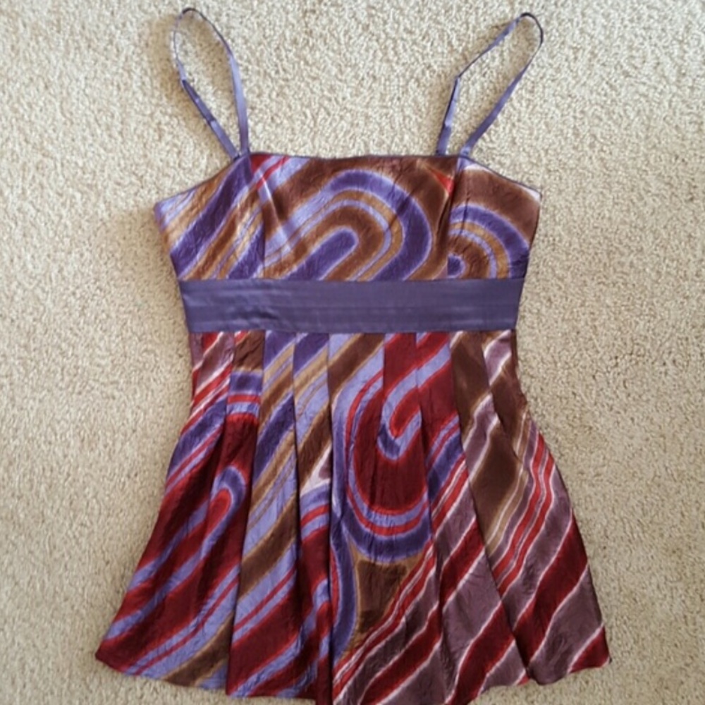 BCBG Satin Party Top